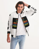 B-U Black Unique Men's All-Over Print Bomber Jacket