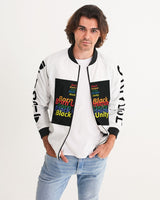 B-U Black Unique Men's All-Over Print Bomber Jacket